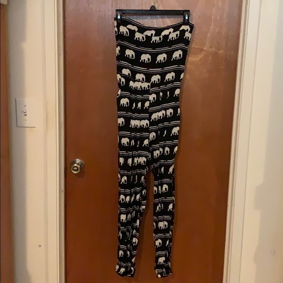 Elephant Printed Jumpsuit - Picture 1 of 4